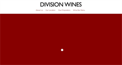 Desktop Screenshot of divisionwines.com